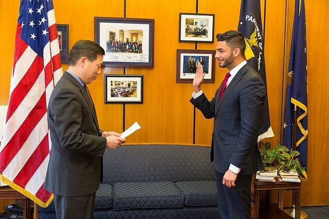 Department of Labor swearing in ceremony  - Ammar Campa-Najjar for Congress CA50